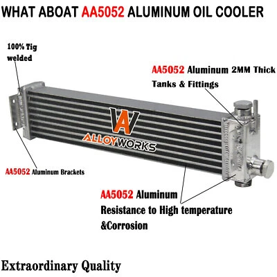 Aluminum Oil Cooler Fits 1986~1992 1990 Mazda RX-7 RX7 FC3S S4 S5 13B Foto 1 de 4