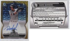 2023 Bowman Chrome Prospect Gold Shimmer Refractor /50 Dario Borrero Darío Auto