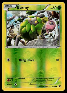Pokemon - XY - Fates Collide Burmy 2/124 Reverse Holo - NM - Picture 1 of 2