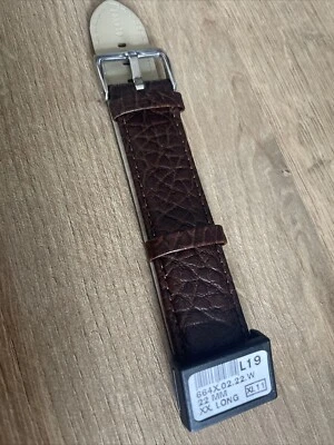 Correa de reloj de cuero XXL extra larga 22 mm Foto 1 de 3