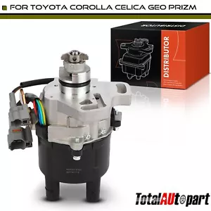 Ignition Distributor w/Cap & Rotor for Toyota Celica 1994-1995 Corolla Geo Prizm - Picture 1 of 8