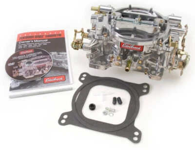 Carburador Edelbrock Performer Series 4 barriles 600 CFM obturador manual acabado satinado Foto 1 de 4