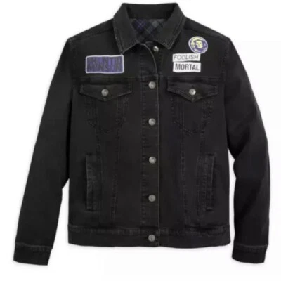 Chaqueta Jean Camionero Parques Disney Grande Mansión Embrujada Negra Madame Leota Denim Foto 1 de 4