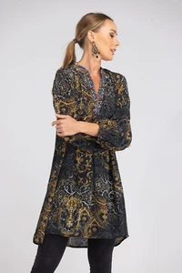 NUEVO VESTIDO TÚNICA BLUSA VALLETTA $259 SWANK STORE. - Imagen 1 de 7