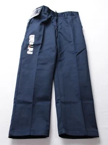 Premium Wear Boy's Schoolwear Uniform Flat Front Ankle Pants BL1 Navy Size 8 - Picture 1 of 5