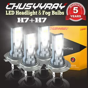 For BMW X3 2011 2012 2013 2014 Combo LED Headlight High/Low Beam Bulbs 6000K - Picture 1 of 20