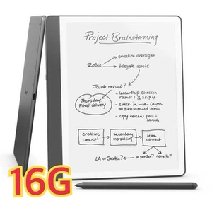 Amazon Kindle Scribe Notebook 10.2 Display 16GB Tungsten (2024) w/ Premium Pen - Picture 1 of 8