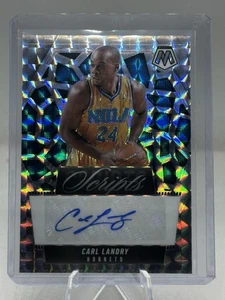 2024-25 Mosaic Carl Landry Scripts Auto Silver Prizm #MS-CLN Hornets - Picture 1 of 9