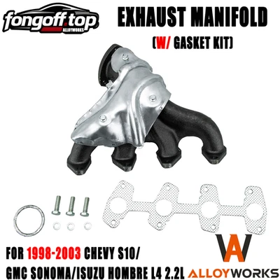 US Exhaust Manifold w/ Gasket Kit For Chevy S10/ GMC Sonoma/Isuzu Hombre L4 2.2L Foto 1 de 4