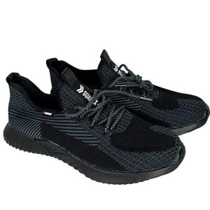 SUADEX Steel Toe Work Shoes Unisex Men's 10.5 Women's 12 Lightweight Black - Picture 1 of 11