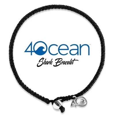 Pulseira trançada 4Ocean edição Shark - Preta - Imagem 1 de 4