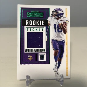 Justin Jefferson 2020 Panini Contenders Green Rookie Ticket Patch #RTS-JJE  - Picture 1 of 2