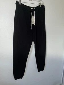 Pantalones deportivos Pull and Bear M negros con cordón cintura STWD logotipo nuevos - Imagen 1 de 9
