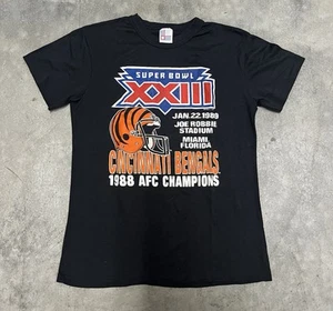 Cincinnati Bengals Vintage 1988 Super Bowl T-Shirt passt Erwachsenen klein - Bild 1 von 5