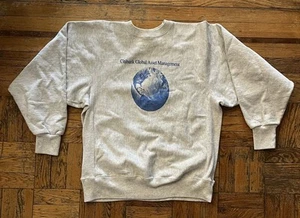 VTG Kellsport Sweatshirt XXL White USA Reverse Weave Crewneck Pullover Citibank - Picture 1 of 8