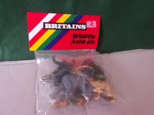 BRITAINS VINTAGE 1.32 UNGEÖFFNET WILDLIFE ANIMALS PACK, SIEHE FOTOS. 11 TIERE - Bild 1 von 3