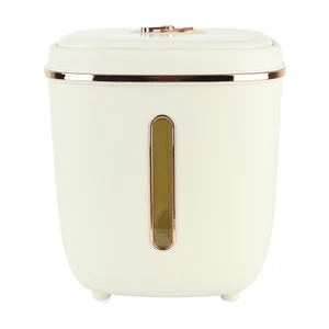 24.3lb White Rice Storage Container With Measuring Cylinder Large Capacity DW - Picture 1 of 12