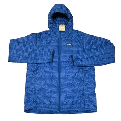 Patagonia NEW Men's Micro Puff Hoody Size Large Clement Blue $329 - Image 1 of 4