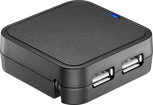 Best Buy essentials- 4-Port USB 2.0 Hub - Black - Picture 1 of 6