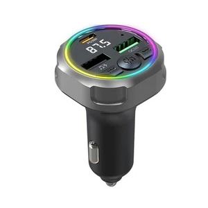 Adapter ładowarki samochodowej 3 wyjście 5A ze światłem RGB i inteligentnym wykrywaniem urządzenia - Zdjęcie 1 z 7