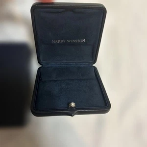 Harry Winston custodia orecchini scatola vuota gioielli vintage conservazione regalo logo mzmr A - Foto 1 di 4