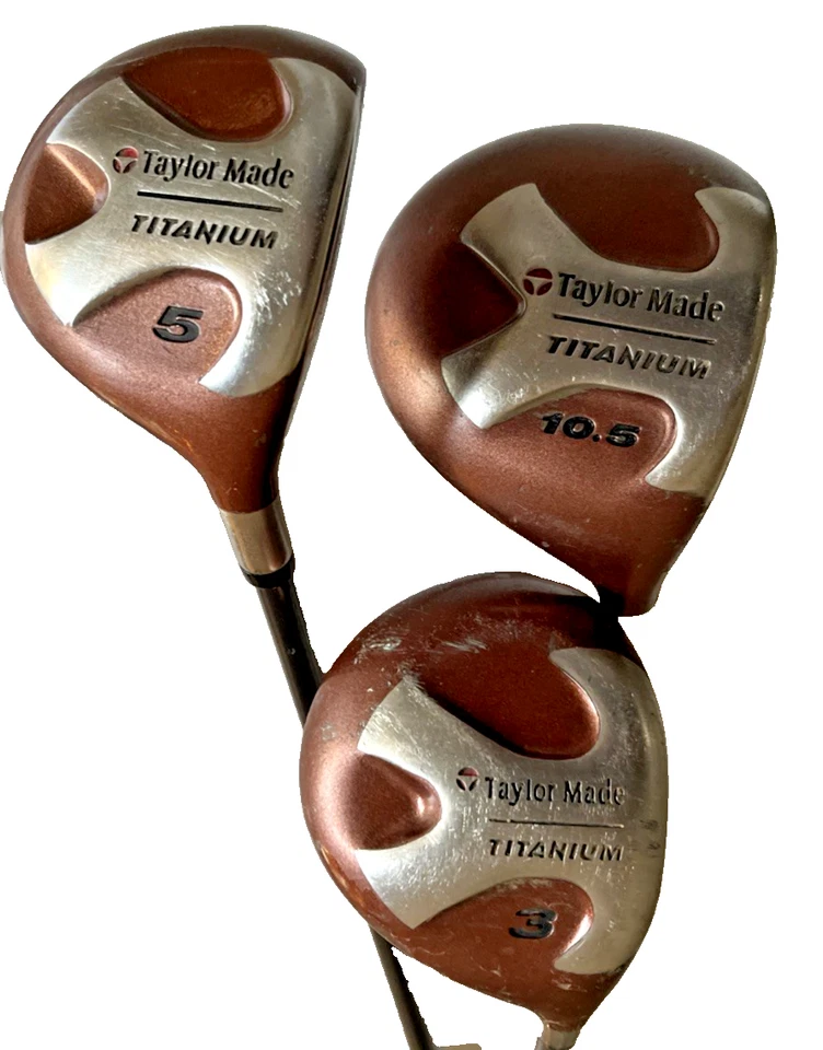 TaylorMade Titanium Bubble Shaft Driver 10.5 & 3 Wood & 5 Wood S90 Plus - Image 1 of 4