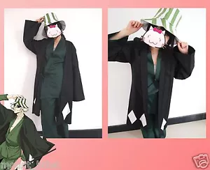 Halloween Animation Bleach Urahara Kisuke Cosplay Costume with hat SIZE M - Picture 1 of 1