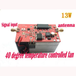 433MHZ 350-480MHZ 13W UHF RF Radio Wzmacniacz mocy AMP DMR + radiator + wentylator - Zdjęcie 1 z 2