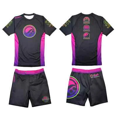 Premium Batch 143 Shoyoroll Brazilian Jiu Jitsu Malibu Rash Guard and Short Set - Image 1 of 4