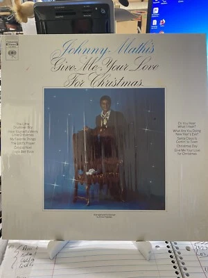Johnny Mathis Give Me Your Love For Christmas Vinyl LP 70s Reissue Nice - Image 1 of 4