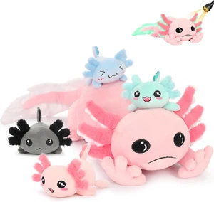 5 Pcs Axolotl Plush Stuffed Animal with 4 Babies Axolotl Toys inside for Girls,G - Picture 1 of 9