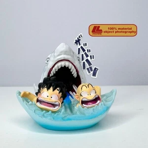 Anime Dragon Ball Z little Son Goku krillin Attacked by sharks Figure toy Gift - Picture 1 of 5