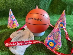 Novelty Plastic Basketball Table Centre Piece for Parties or Events - Picture 1 of 7