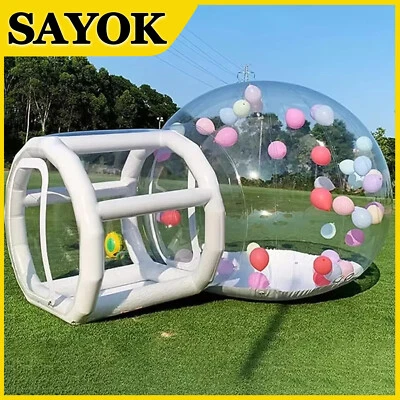 Aufblasbares Bubble House mit Bubble Zelt transparentes Kuppel haus für Party - Bild 1 von 4