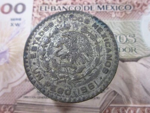Mexico 1 Peso 1961 0.100 Silver Jose Morelos Mexicanos World Coin g8766 - Picture 1 of 2