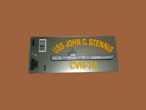 U.S MILITARY NAVY SHIP USS JOHN C. STENNIS CVN-74 WINDOW DECAL BUMPER STICKER - Picture 1 of 3
