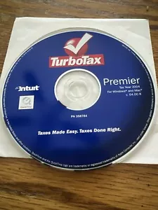 Intuit TurboTax Premier for Tax Year 2004 - Windows & Mac doing tax right easy - Picture 1 of 3