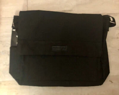 Kenneth Cole черный холст сумка-планшет * новый * 3 кармана - Изображение 1 из 4