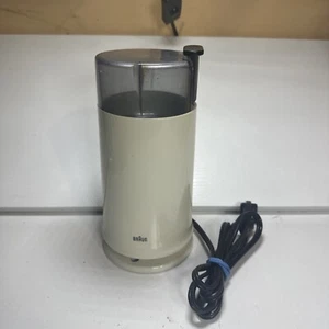 Braun Electric 4041 Coffee Mill Grinder Beige/ Off-white TESTED - Picture 1 of 8