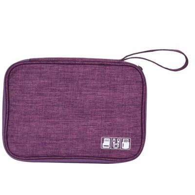 Accesorios Electrónicos Cable USB Cargador Cable Organizador Bolsa Viaje Estuche de Almacenamiento Foto 1 de 4