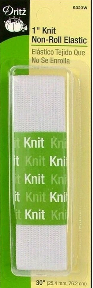 Dritz ~ (9323W) - 1" tejido elástico antienrollable - blanco, 30 pulgadas Foto 1 de 1
