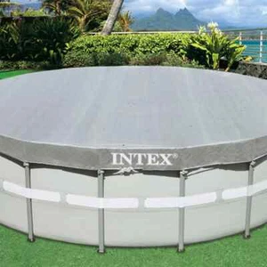 Poolabdeckung Pool Abdeckung Poolabdeckplane Schwimmbadabdeckung Poolplane INTEX - Bild 1 von 4