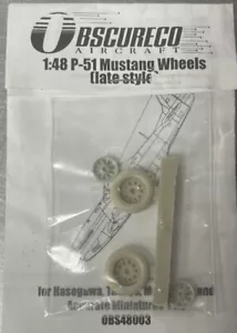 Cerchi Obscureco Aircraft 1/48 P-51 Mustang stile tardivo OBS48003 - Foto 1 di 1