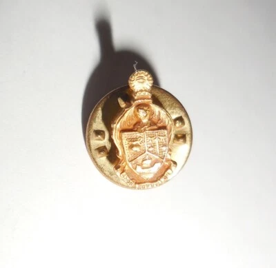 PIN SOLAPA RELLENO DE ORO VINTAGE HERMOSO DISEÑO MEDIEVAL SIN RESERVA Foto 1 de 4