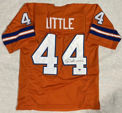 NEW SIGNED CUSTOM Sewn Stitched Floyd Little Inscribed Orange Jersey XL JSA HOLO - Image 1 of 3