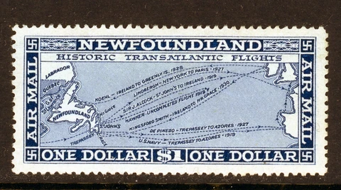 CANADA (NEWFOUNDLAND) 1931 $1.00 AIRMAIL STAMP Cover