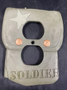 MILLITARY SOLDIER VEHICLE OUTLET PLATE COVER MANCAVE - Picture 1 of 3