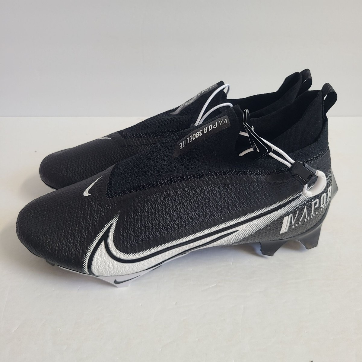 NEW Nike Vapor Edge Elite 360 Flyknit Football Cleats CV6317-001 Size 11 Wide Size 11 WIDE Nike Vapor Edge Elite 360 PROMO Black Football  main image 3