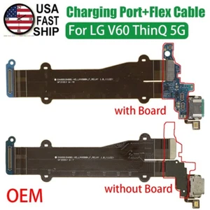 OEM New Connector Charging Port Flex Cable ± Mic Board For LG V60 ThinQ 5G V600 - Picture 1 of 12