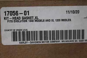 Harley Davidson Screamin Eag Cylinder Head Gasket Kit 17056-01 Evo 1340 XL 1200 - Picture 1 of 1